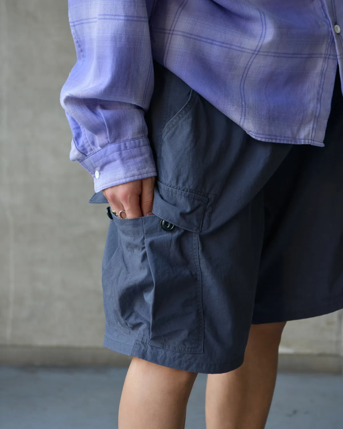 NONNATIVE / TROOPER 6P SHORTS NYLON OXFORD PIGMENT DYE (NN-P4831)