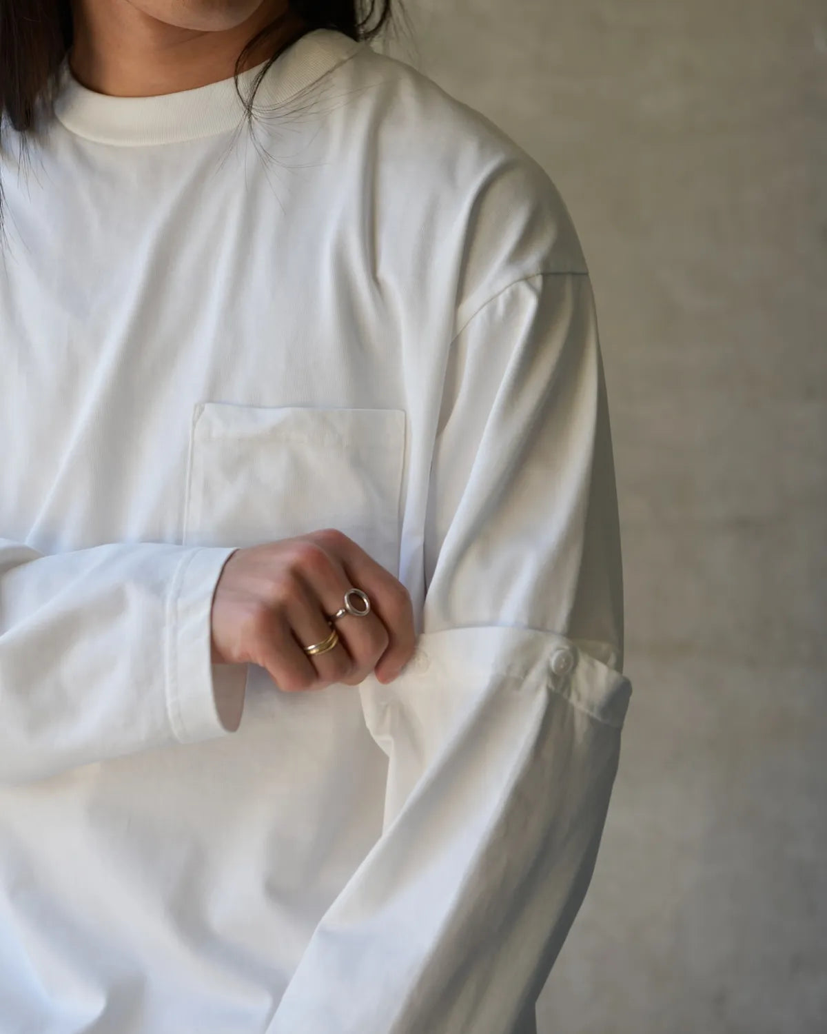 MODMNT / DETACHABLE L/S TEE (M2600-1L023F)