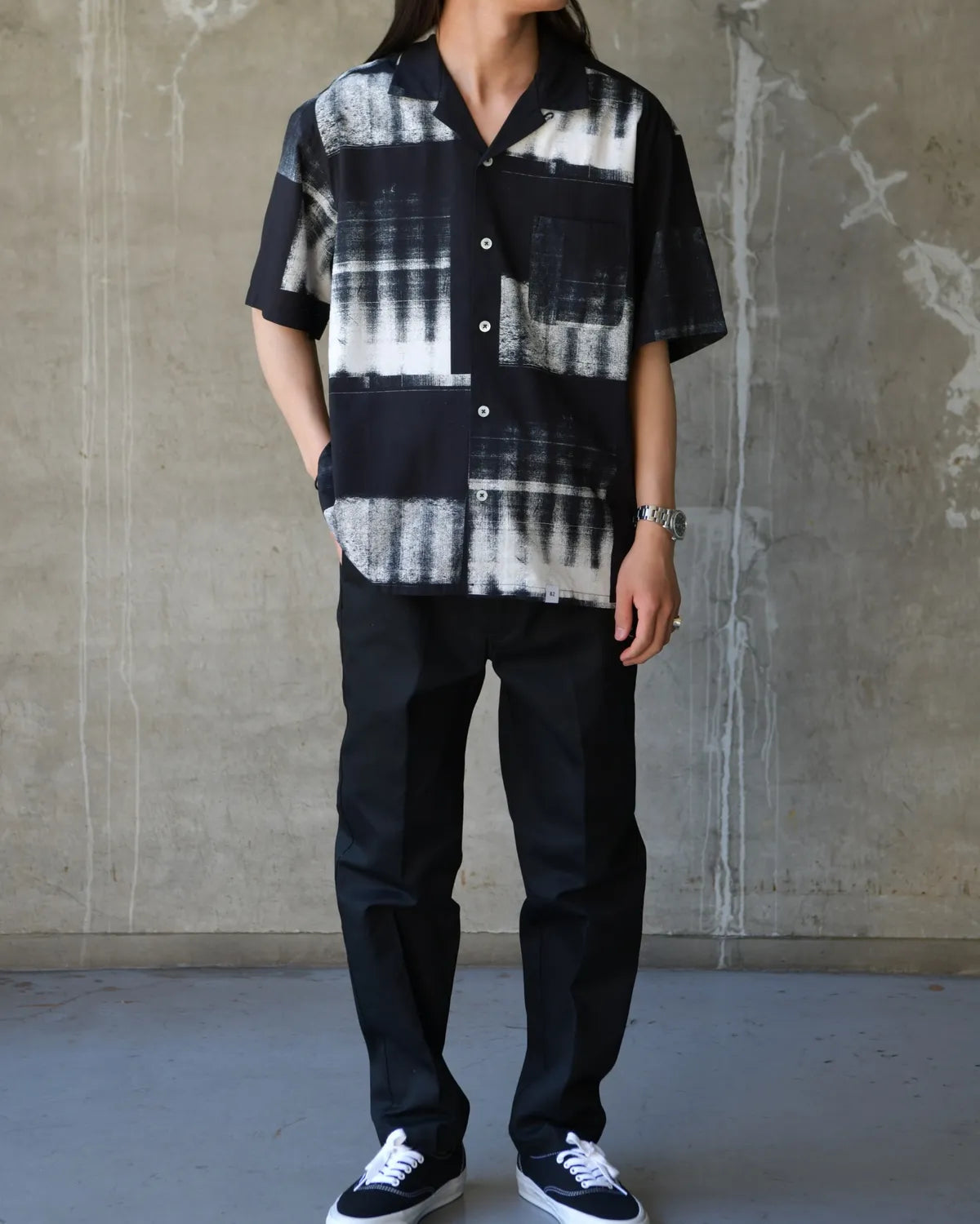 BEDWIN & THE HEARTBREAKERS / S/S NOISE ALOHA SHIRT "ROGERS" (26SB1761)