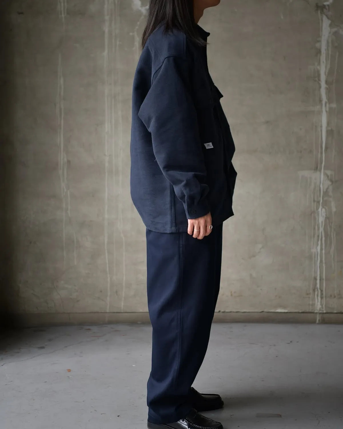 DESCENDANT /  CPO MELTON LS SHIRT (252WVDS-SHM04)