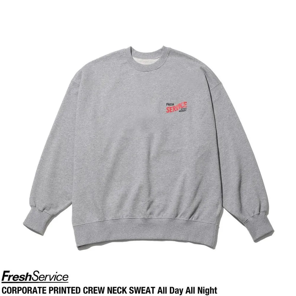 FreshService / CORPORATE PRINTED CREW NECK SWEAT All Day All Night (FSC241-70126)