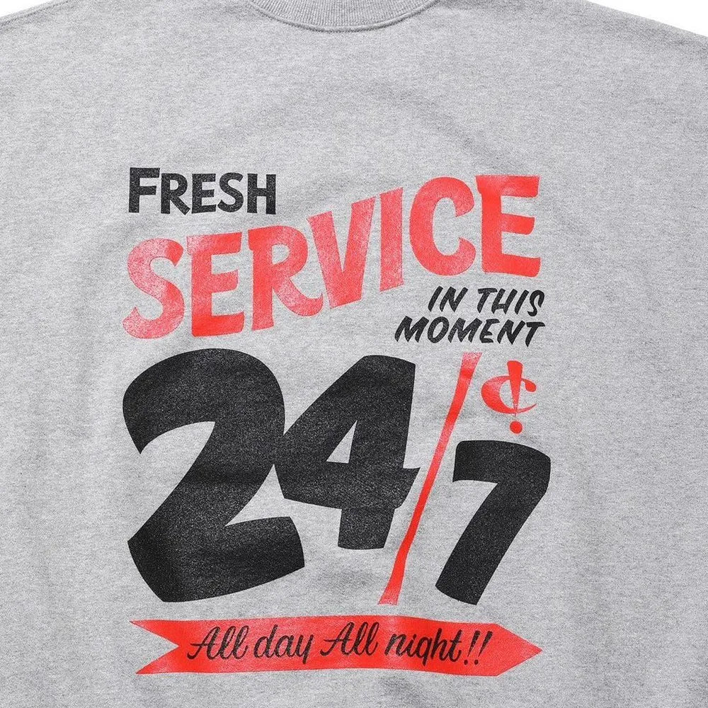 FreshService / CORPORATE PRINTED CREW NECK SWEAT All Day All Night (FSC241-70126)