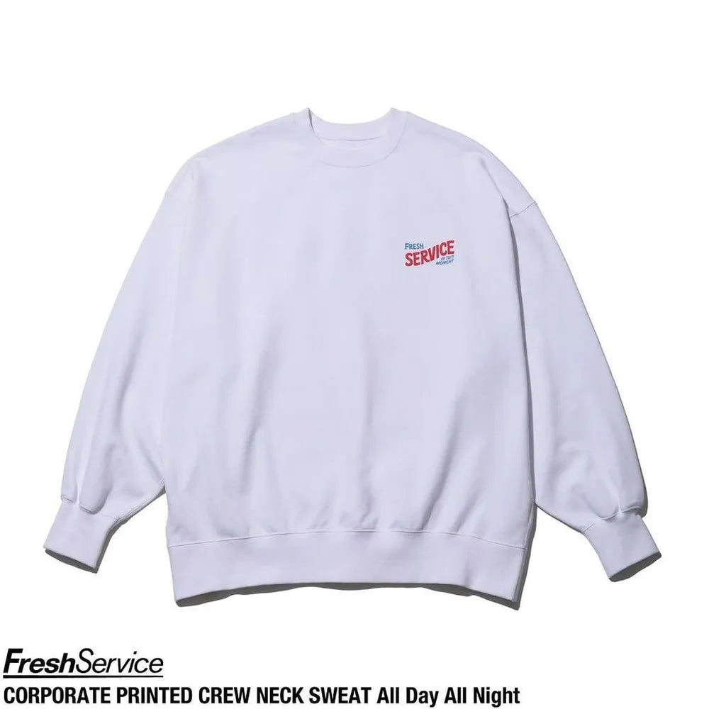 FreshService / CORPORATE PRINTED CREW NECK SWEAT All Day All Night (FSC241-70126)