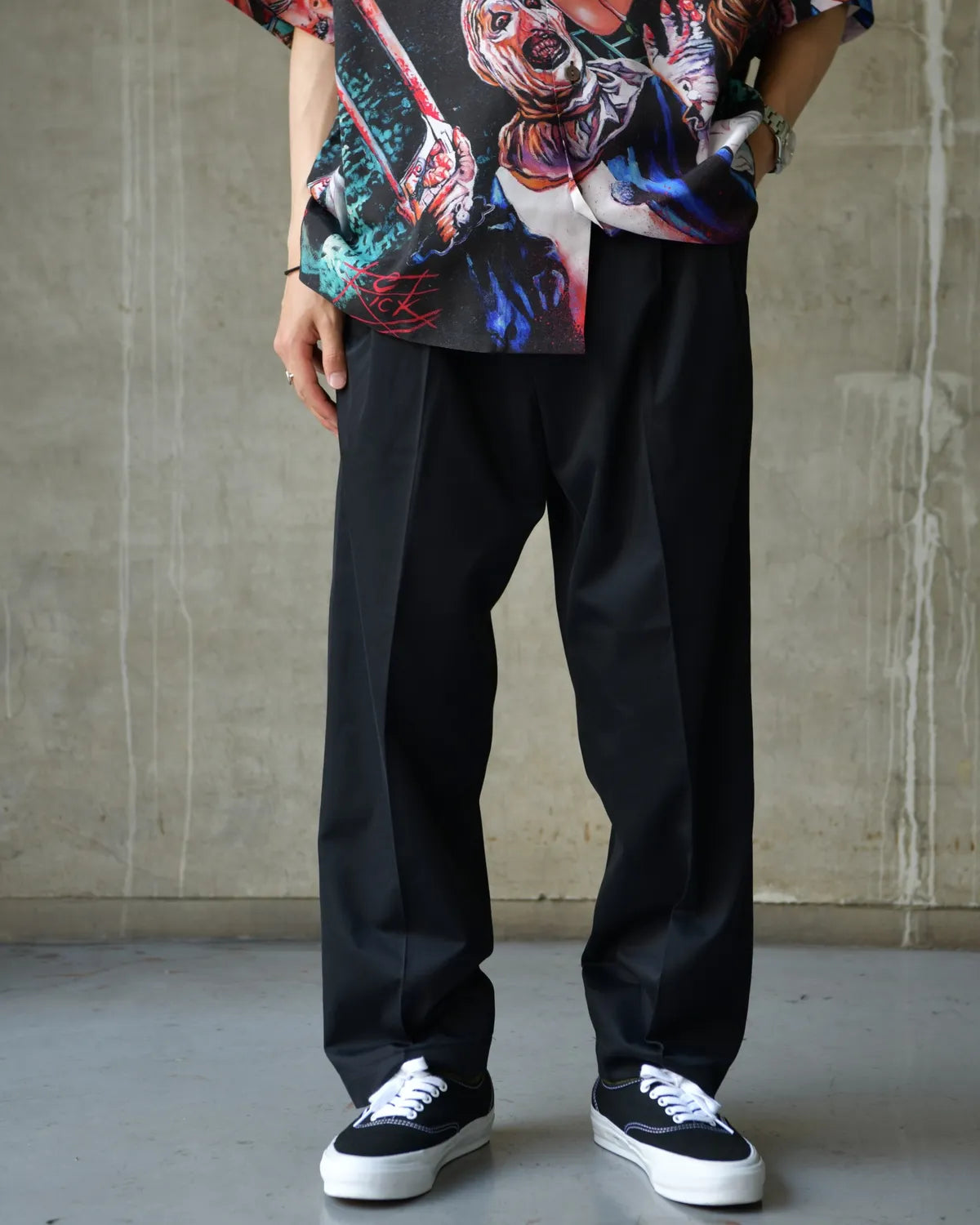 WACKO MARIA × SOLBIATI / DOUBLE PLEATED TROUSERS (26SS-WMP-PT10)