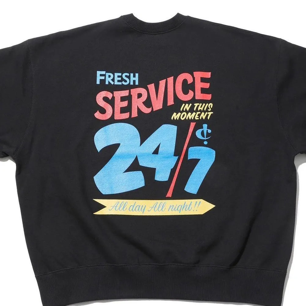 FreshService / CORPORATE PRINTED CREW NECK SWEAT All Day All Night (FSC241-70126)