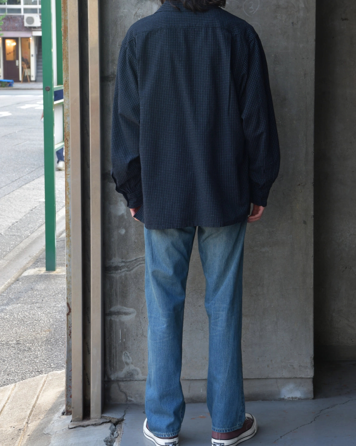 A.PRESSE / Silk Nep Loop Collar Shirt (26AAP-02-14)