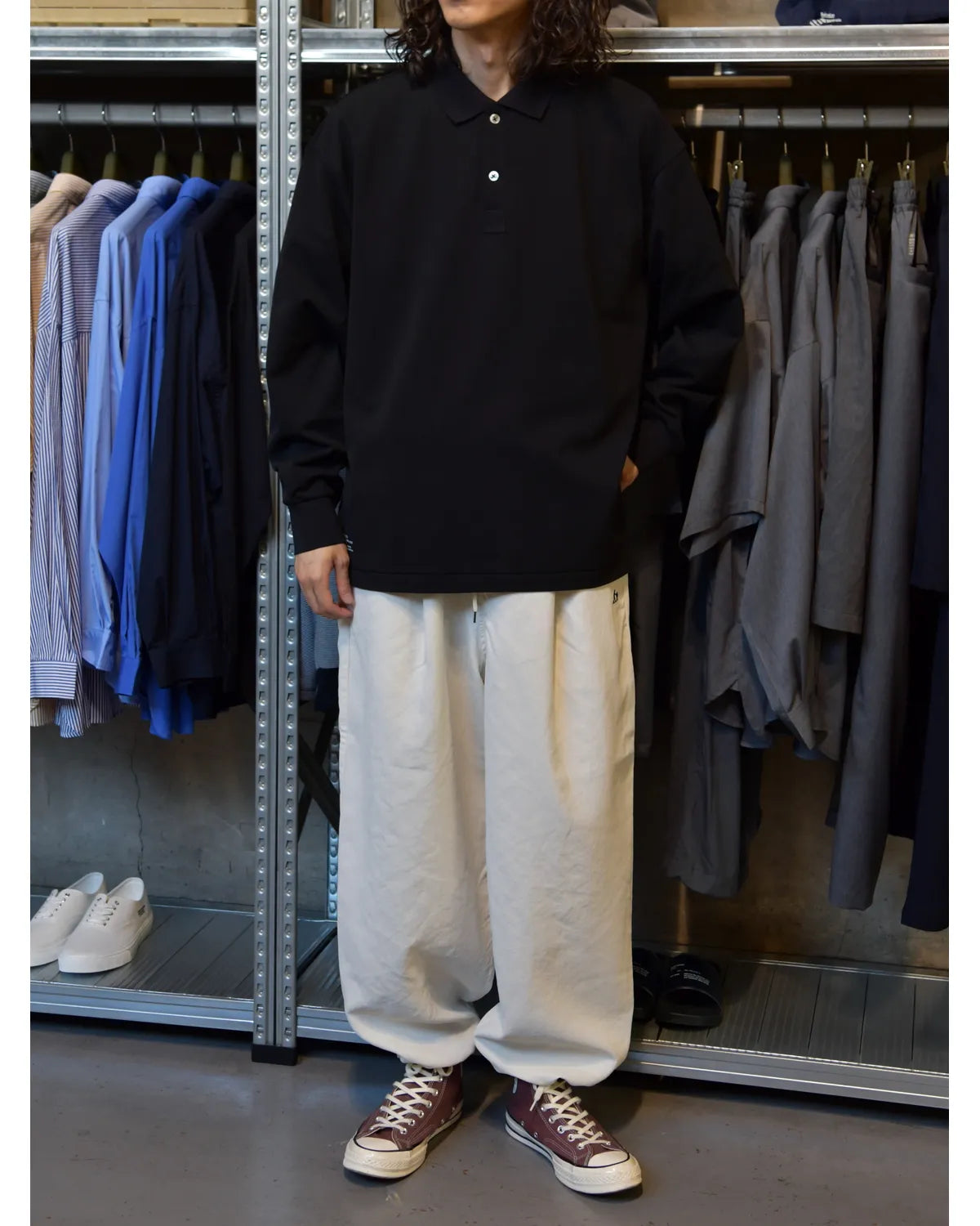 FreshService / DRY PIQUE JERSEY L/S POLO (FSC263-70037)