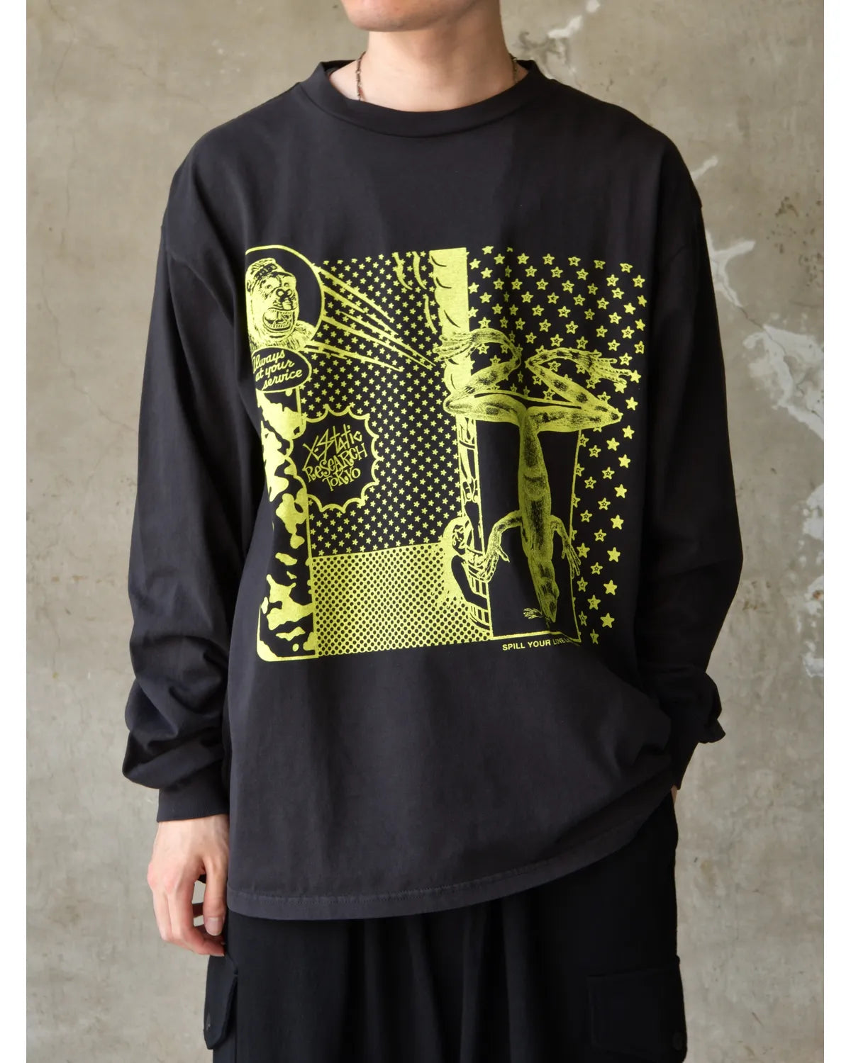 ECSTATIC RESEARCH / SERVICE L/S T-SHIRT (EC0011-0105)