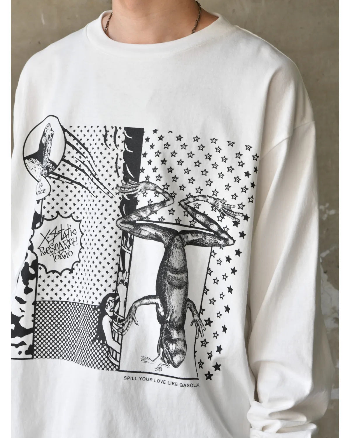 ECSTATIC RESEARCH / SERVICE L/S T-SHIRT (EC0011-0105)