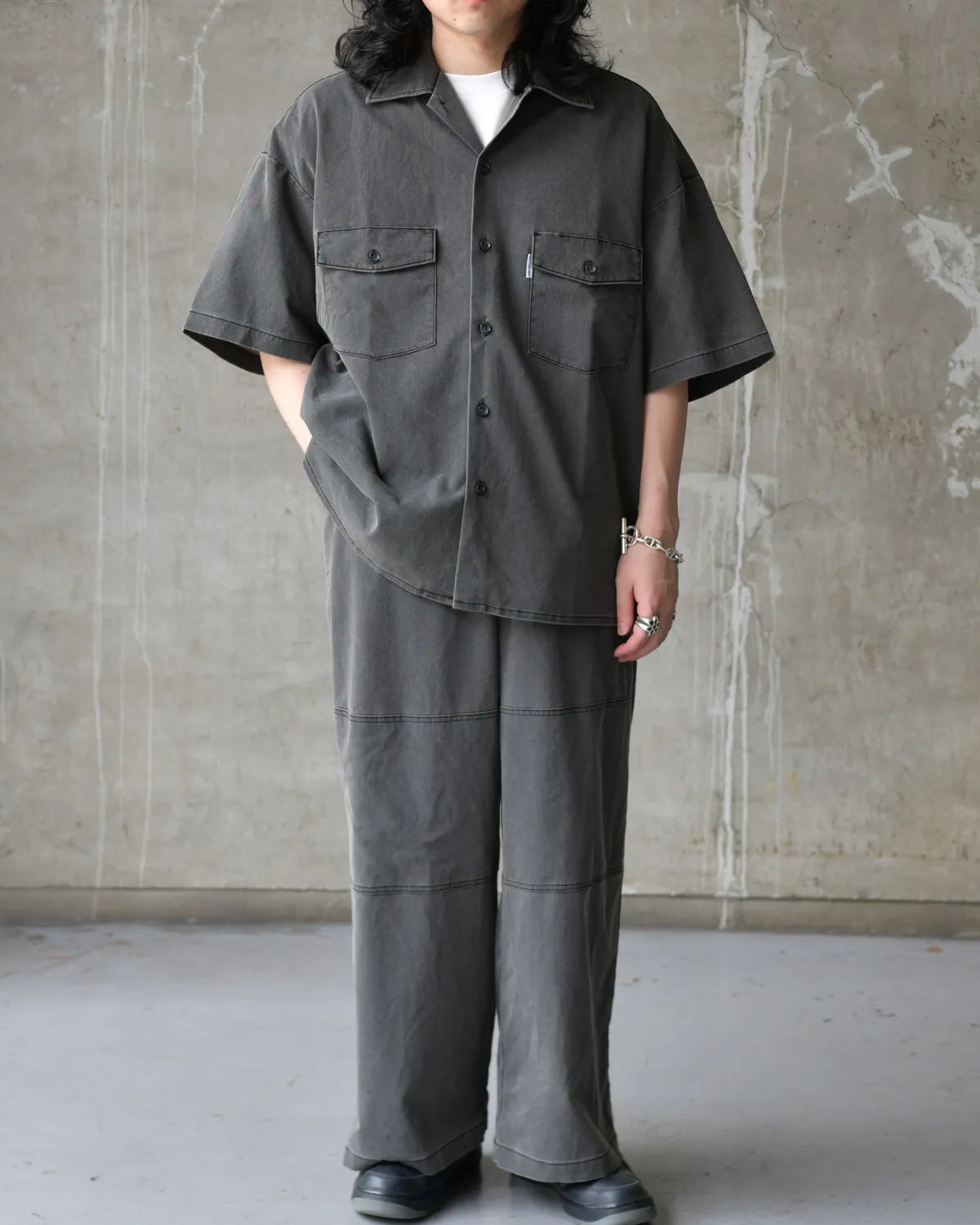 COOTIE PRODUCTIONS® / Pigment Coating T/R Twill S/S Work Shirt (CTE-26S404)