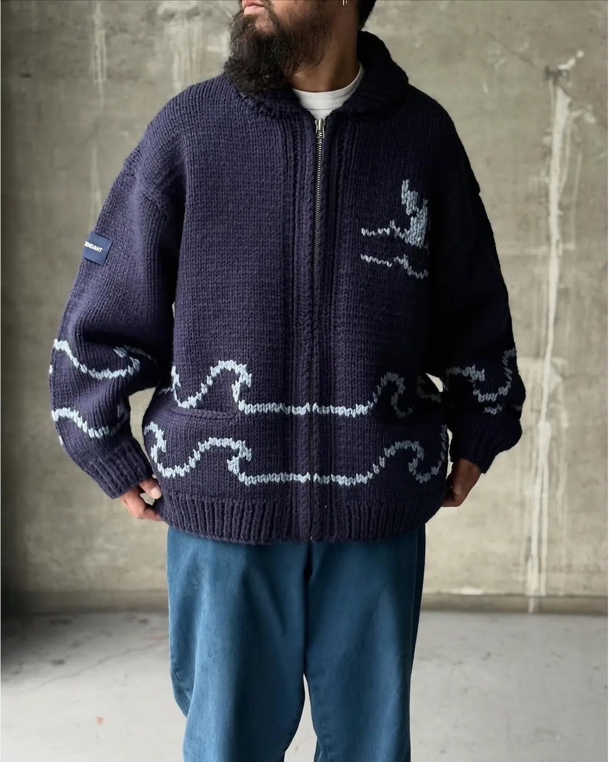 DESCENDANT / CACHALOT COWICHAN SWEATER (252MADS-JKM01)