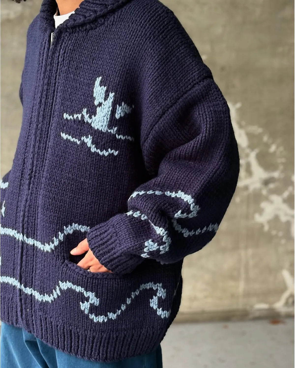 DESCENDANT / CACHALOT COWICHAN SWEATER (252MADS-JKM01)