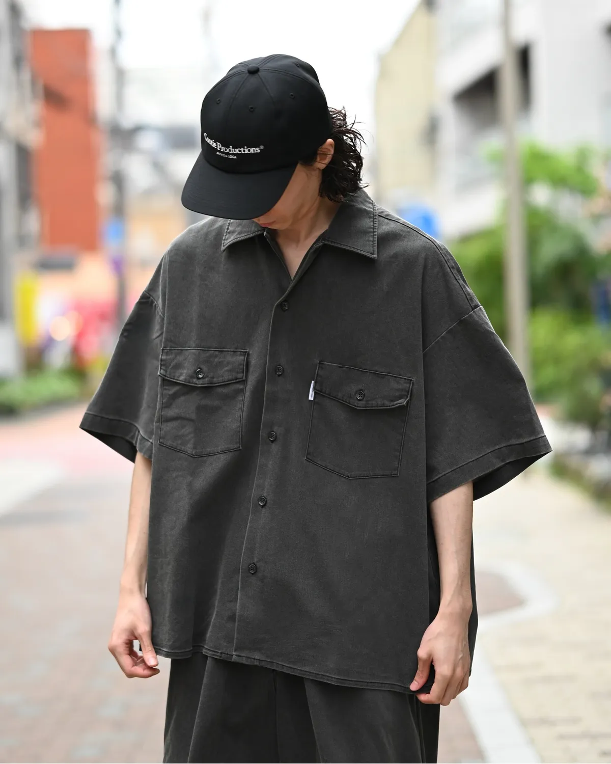 COOTIE PRODUCTIONS® / Pigment Coating T/R Twill S/S Work Shirt (CTE-26S404)
