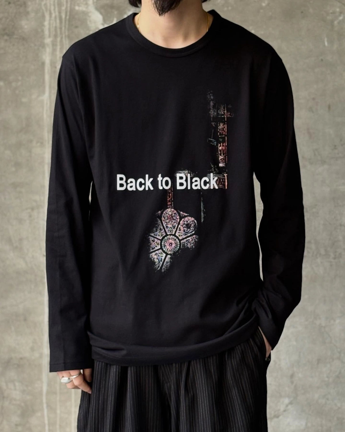 YOHJI YAMAMOTO / L/S T-SHIRT (HK-T88-986-2)