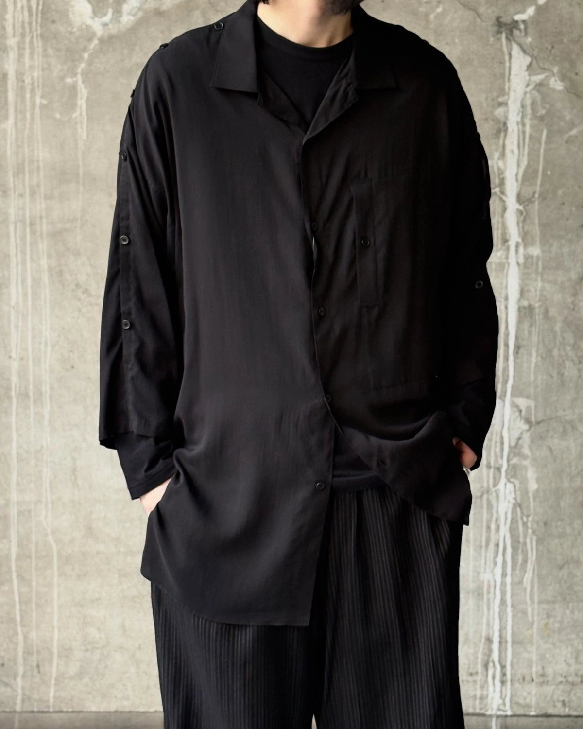 YOHJI YAMAMOTO / SHIRT (HK-B26-235-1)