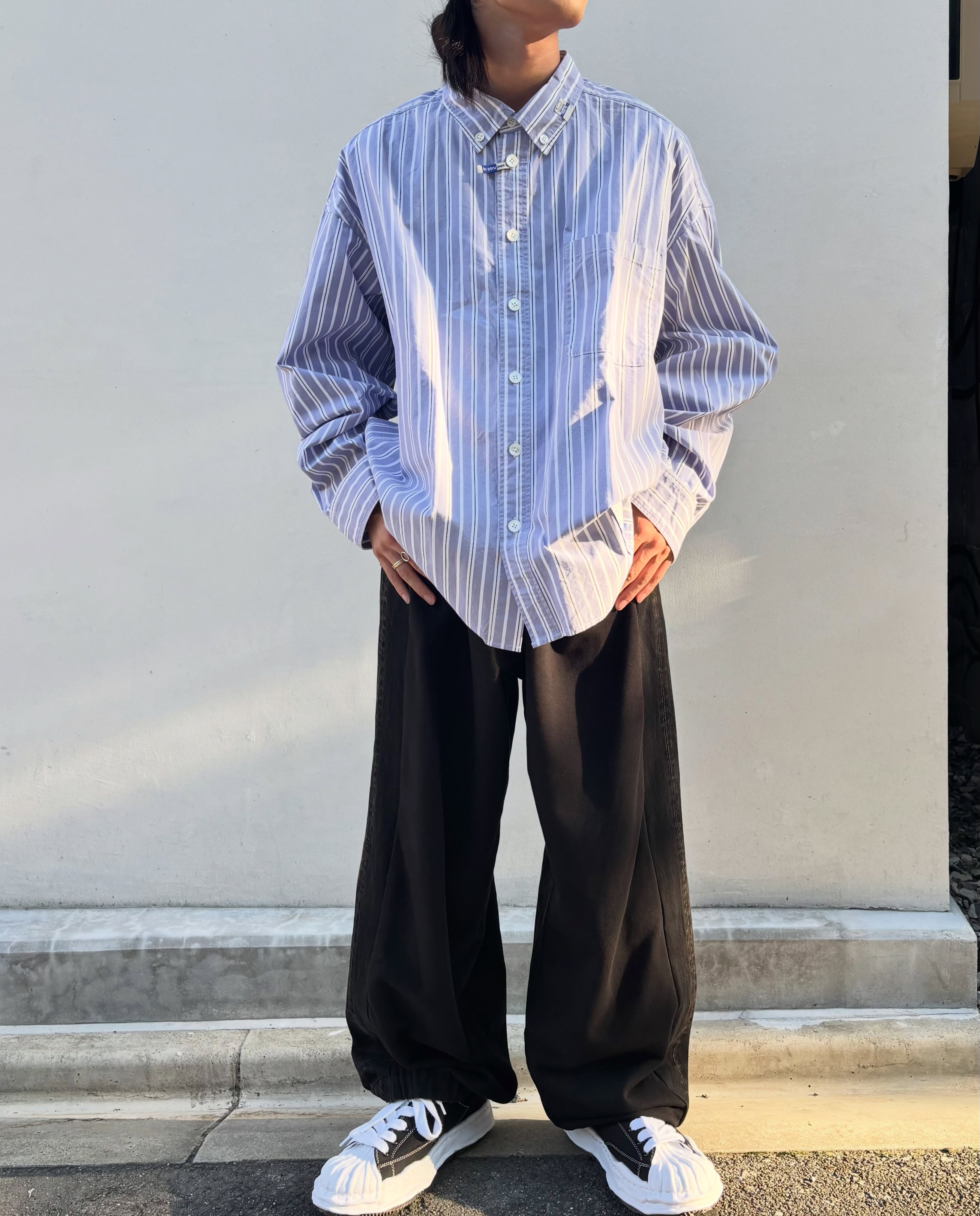 Maison MIHARA YASUHIRO in・stru(men-tal). / CO STRIPE LS SHIRT (I17SH121)