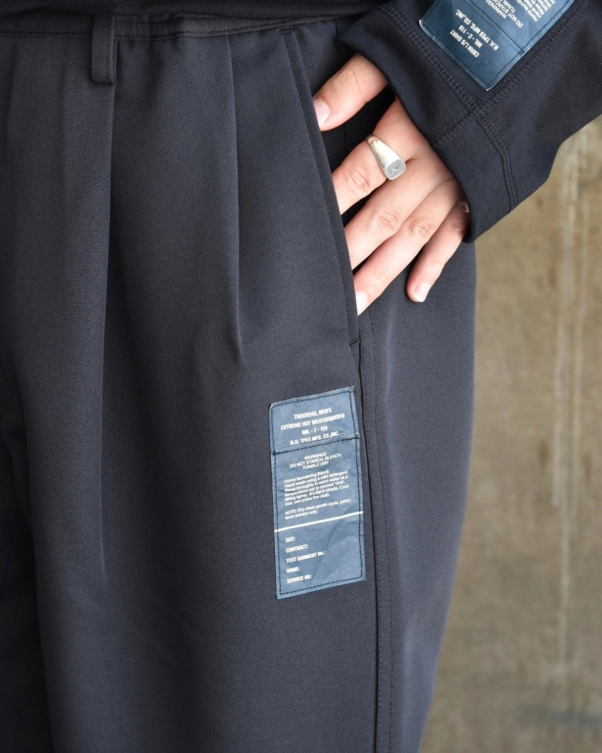 N.HOOLYWOOD TEST PRODUCT EXCHANGE SERVICE / DOUBLE TUCK TROUSERS (9252-PT01-005)