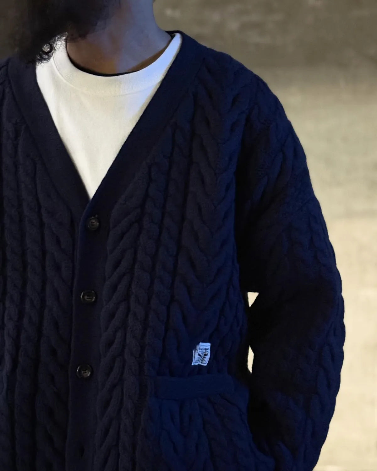 DESCENDANT / NURSE KNIT CARDIGAN (252MADS-KNM01)