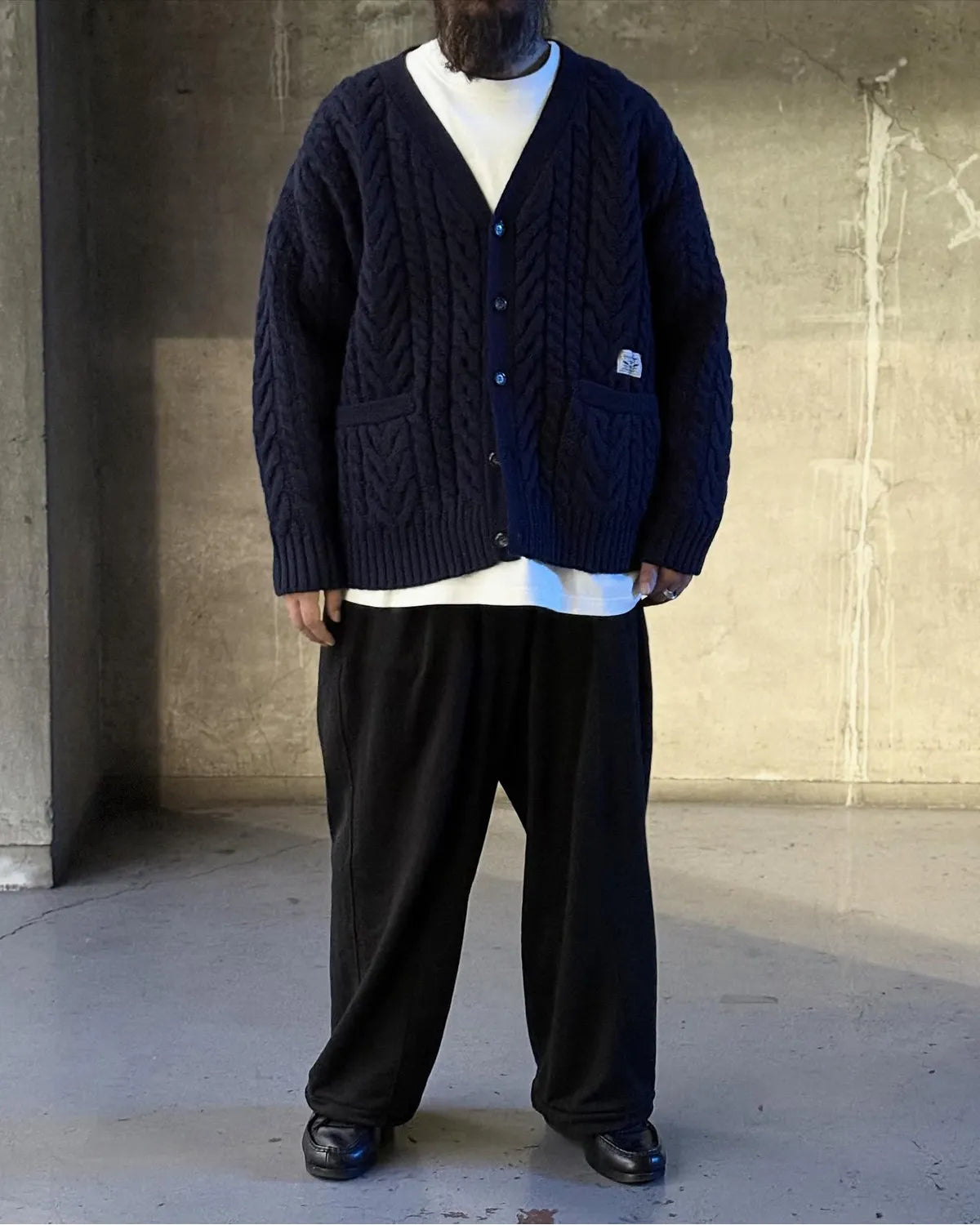 DESCENDANT / NURSE KNIT CARDIGAN (252MADS-KNM01)