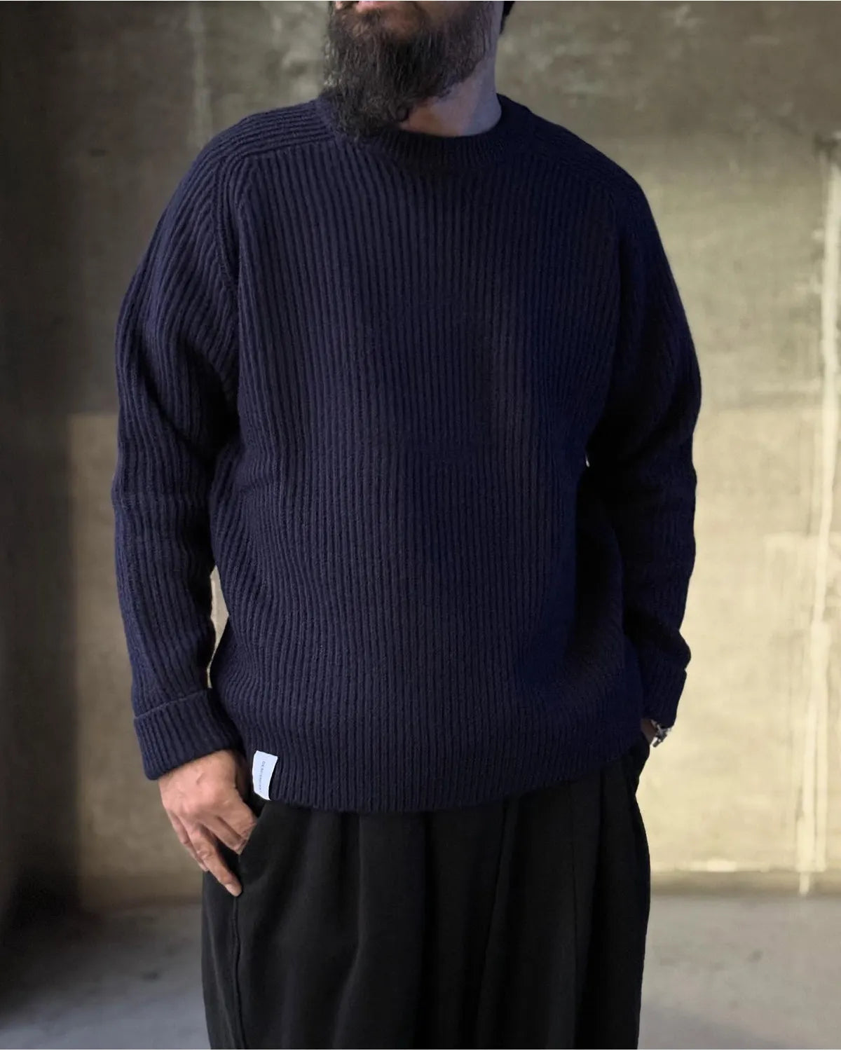 DESCENDANT / CLAM CREW NECK KNIT (252MADS-KNM02)
