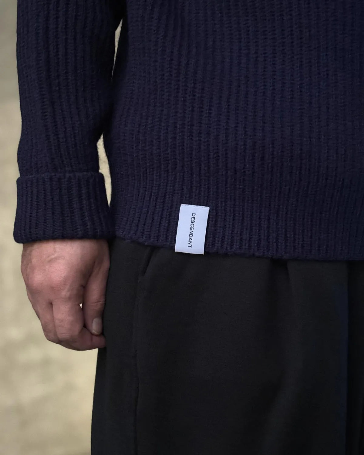 DESCENDANT / CLAM CREW NECK KNIT (252MADS-KNM02)