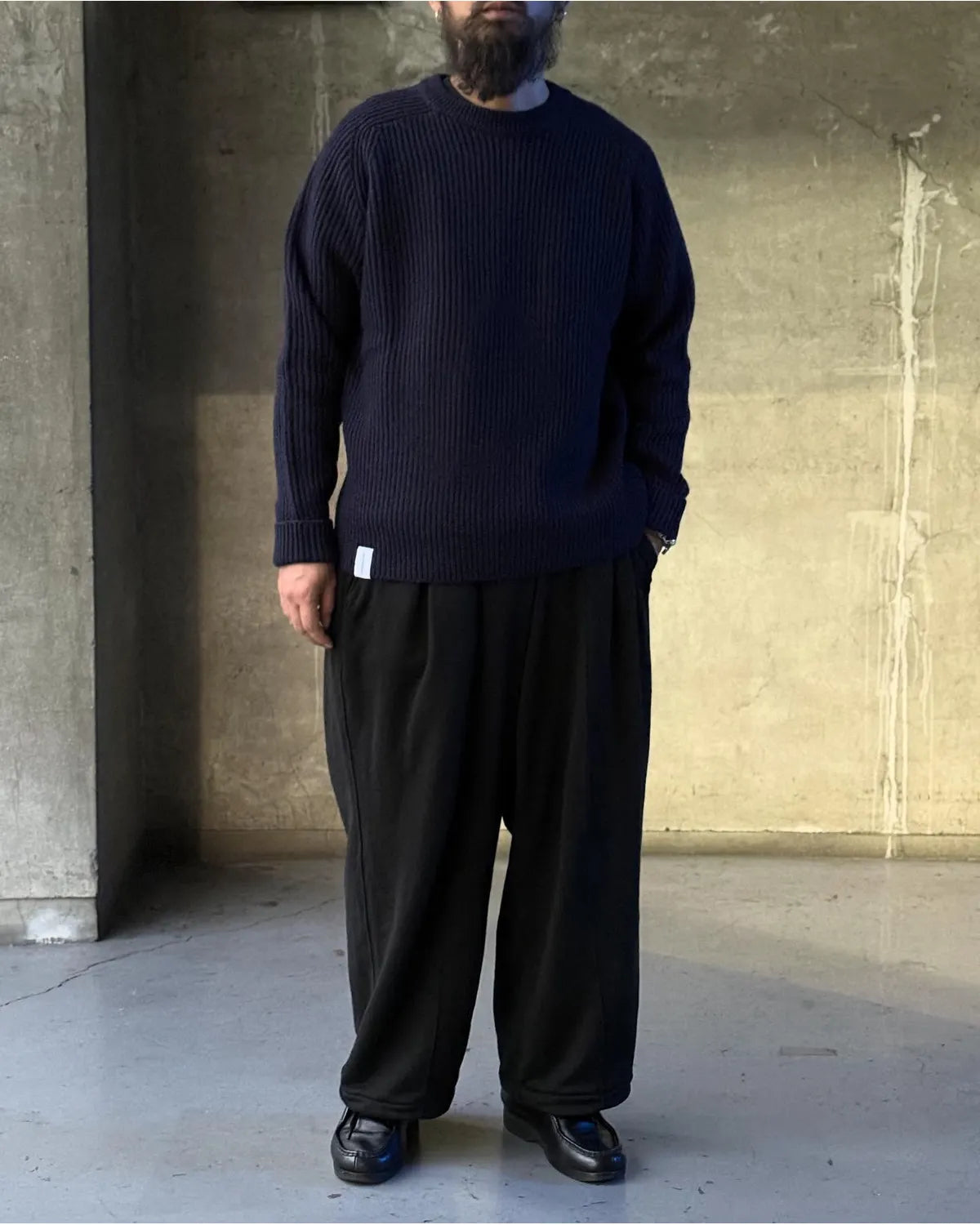DESCENDANT / CLAM CREW NECK KNIT (252MADS-KNM02)