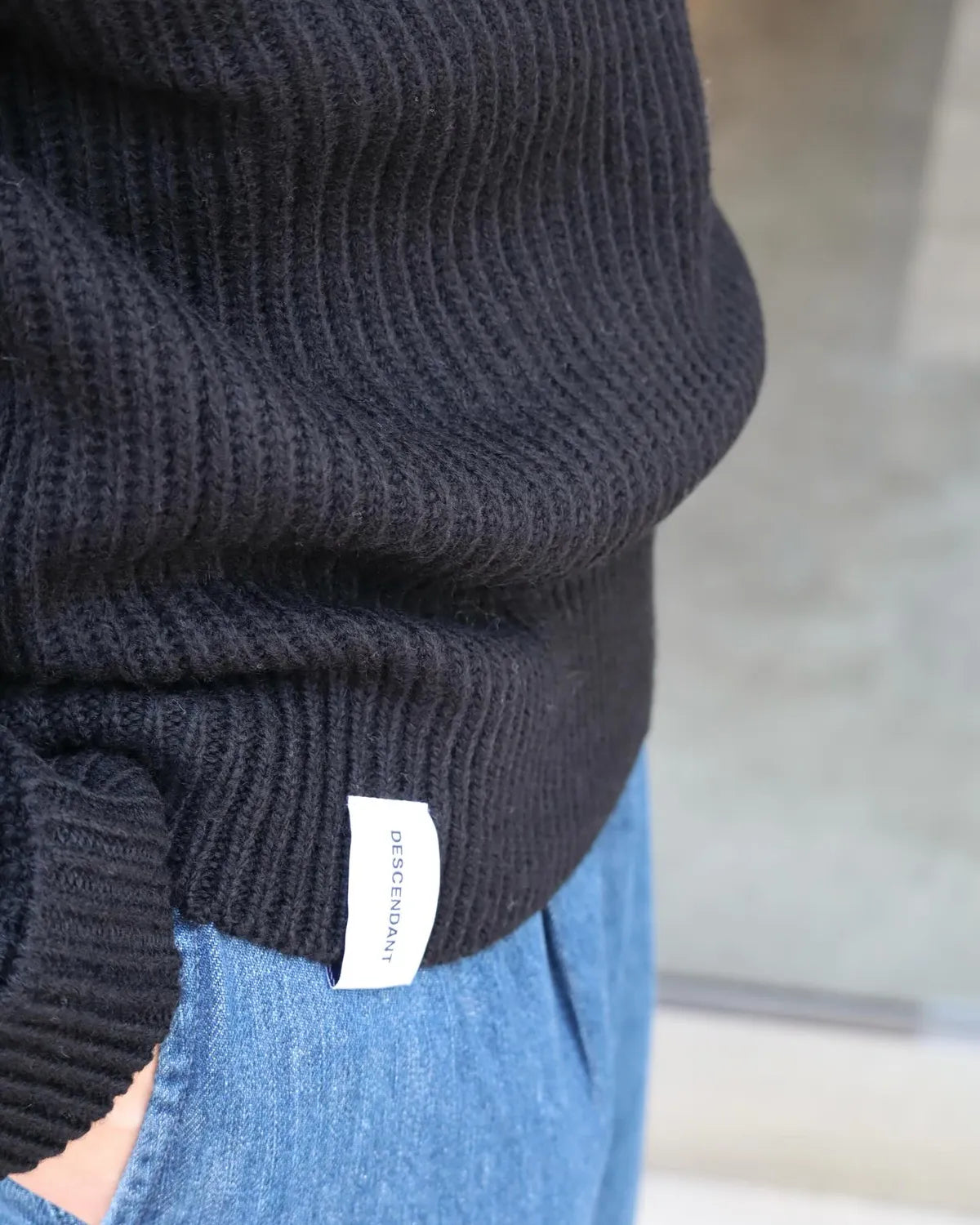 DESCENDANT / CLAM CREW NECK KNIT (252MADS-KNM02)