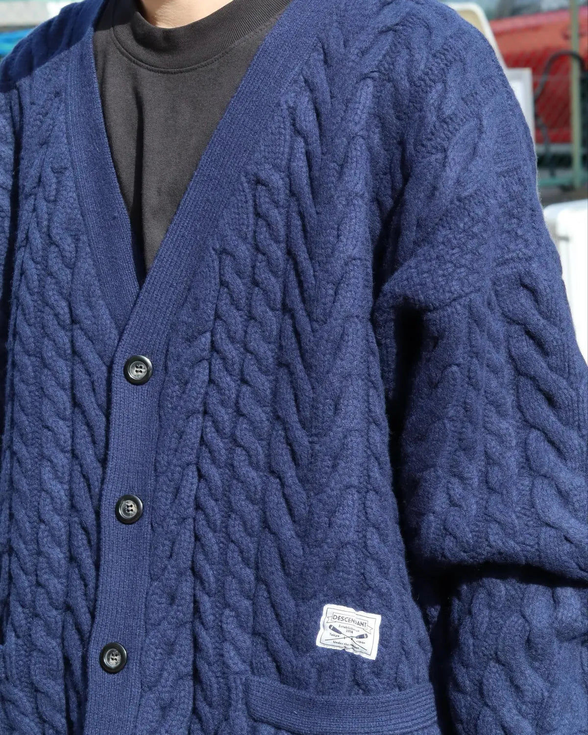 DESCENDANT / NURSE KNIT CARDIGAN (252MADS-KNM01)