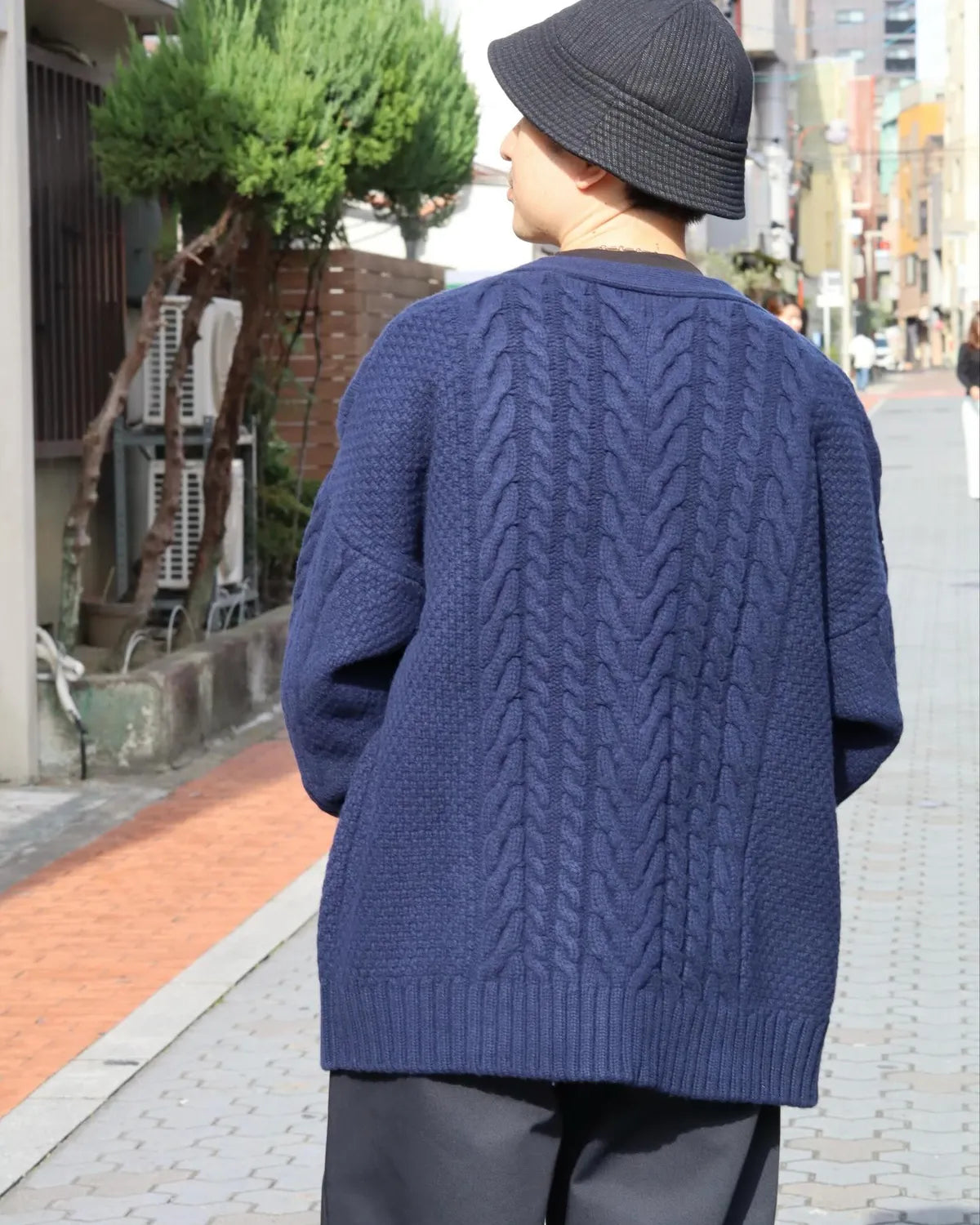 DESCENDANT / NURSE KNIT CARDIGAN (252MADS-KNM01)