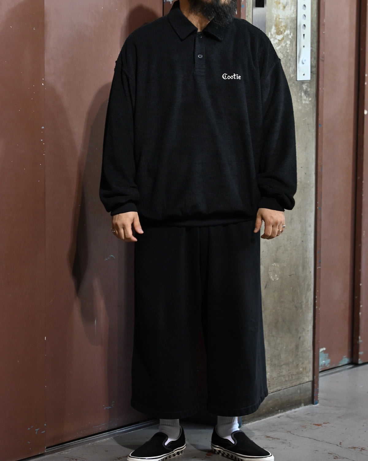 COOTIE PRODUCTIONS / T/C Heavy Pile Polo Pullover (CTE-26A311)
