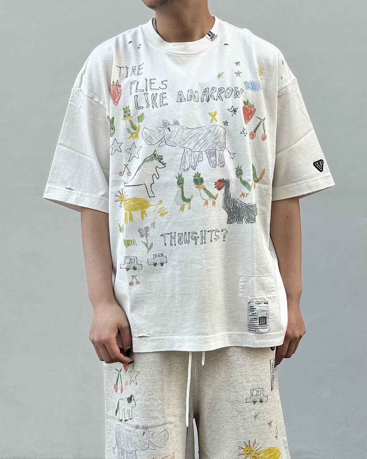 Maison MIHARA YASUHIRO / Kids Doodle Printed T-shirt (J16TS831)