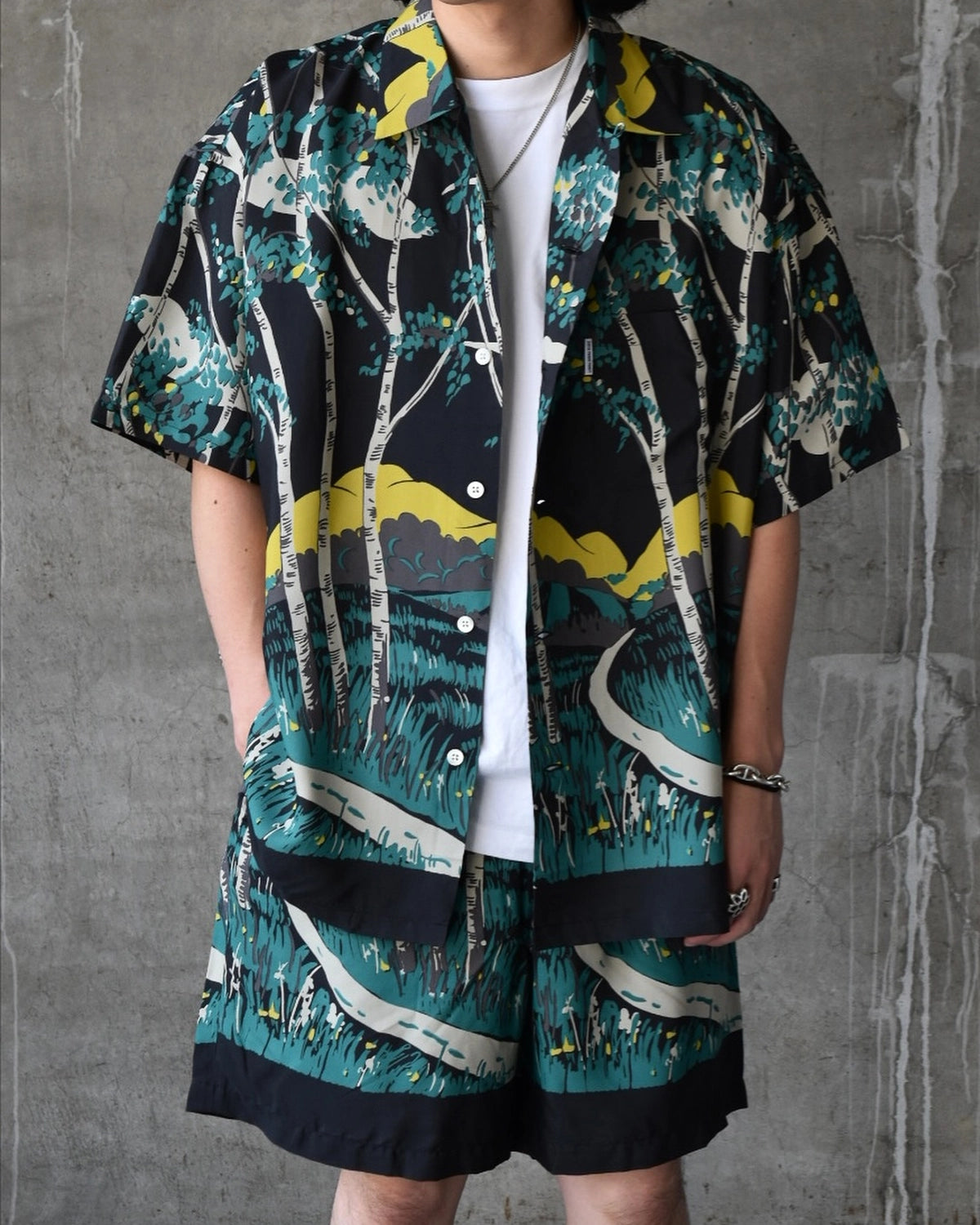 COOTIE PRODUCTIONS® / Rayon Open Collar S/S Shirts (CTE-25S413)