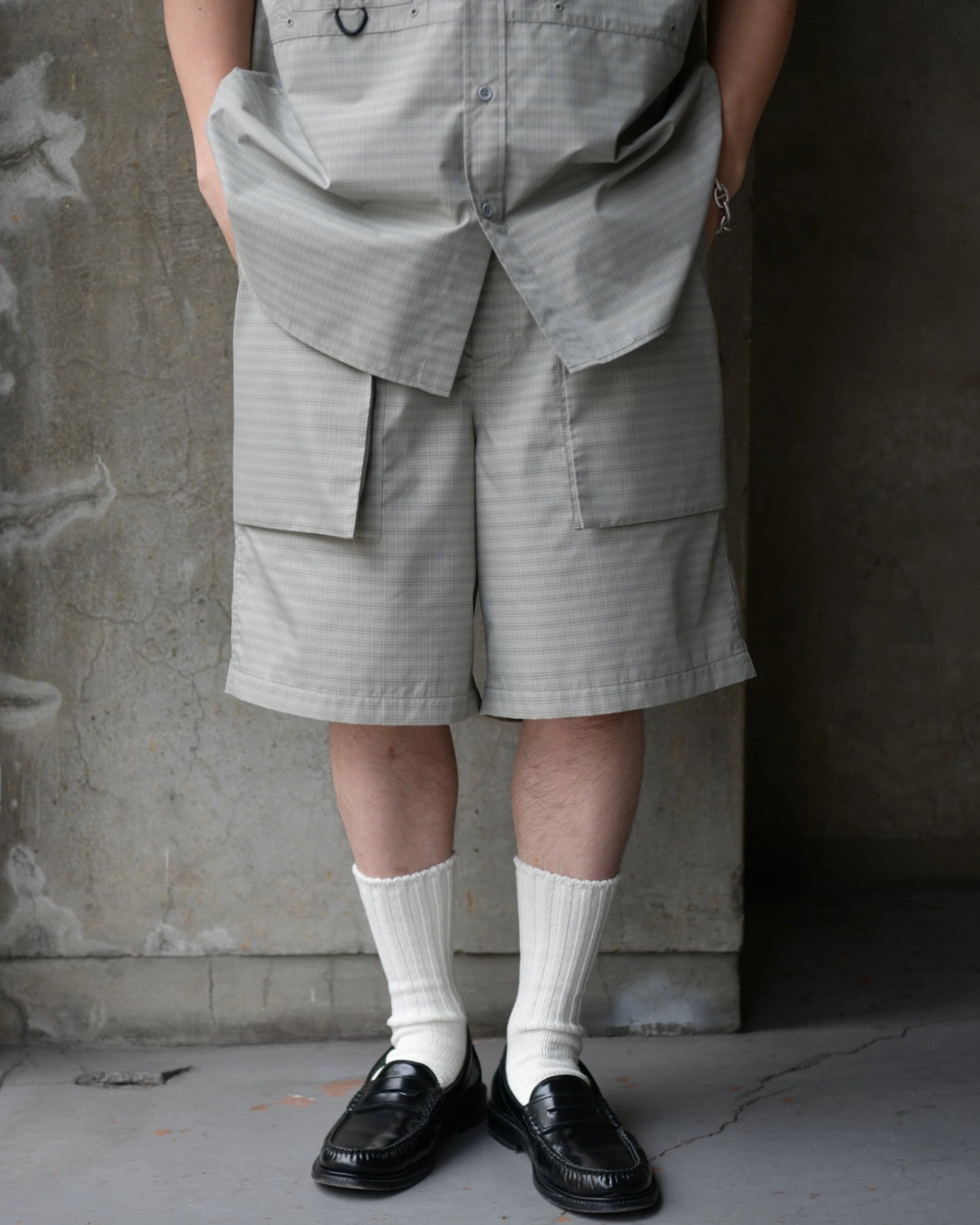DAIWA PIER39 / TECH 3D POCKET CARGO SHORTS SUMMER PLAID (BP-70026)