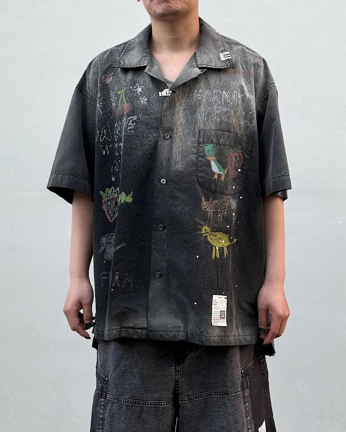 Maison MIHARA YASUHIRO / Hand Drawing Print Shirt (J16SH184)