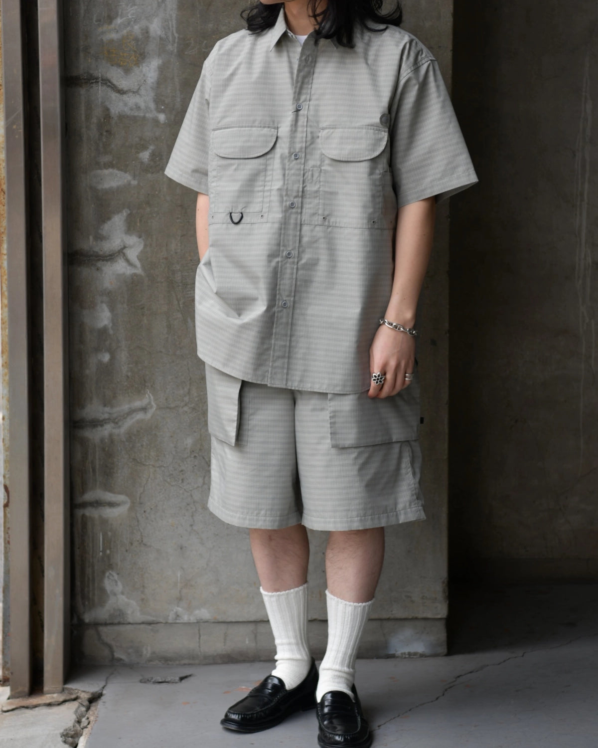 DAIWA PIER39 / TECH 3D POCKET CARGO SHORTS SUMMER PLAID (BP-70026)