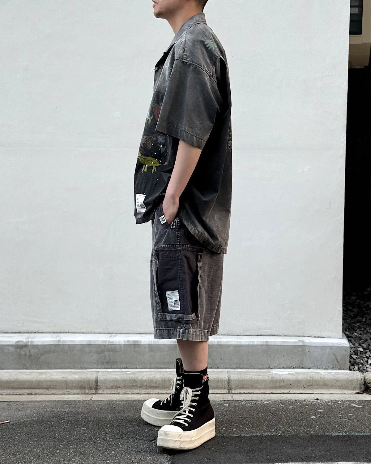 Maison MIHARA YASUHIRO / Hand Drawing Print Shirt (J16SH184)