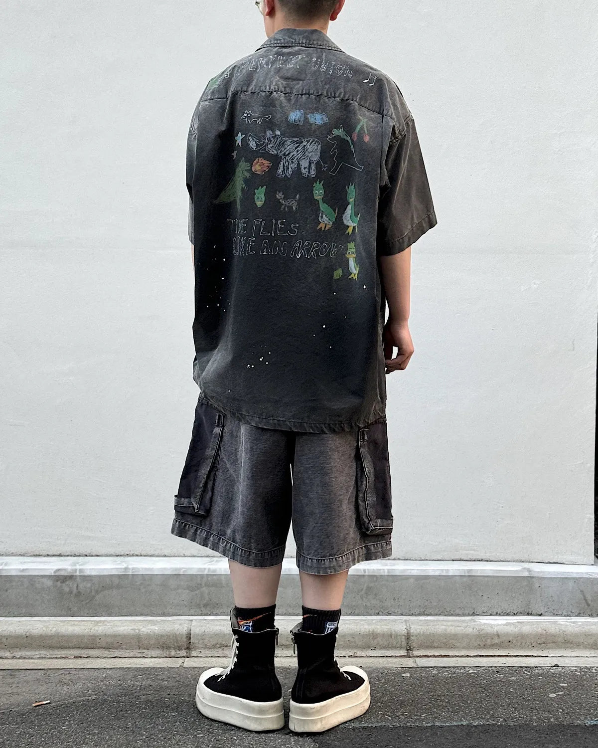 Maison MIHARA YASUHIRO / Hand Drawing Print Shirt (J16SH184)