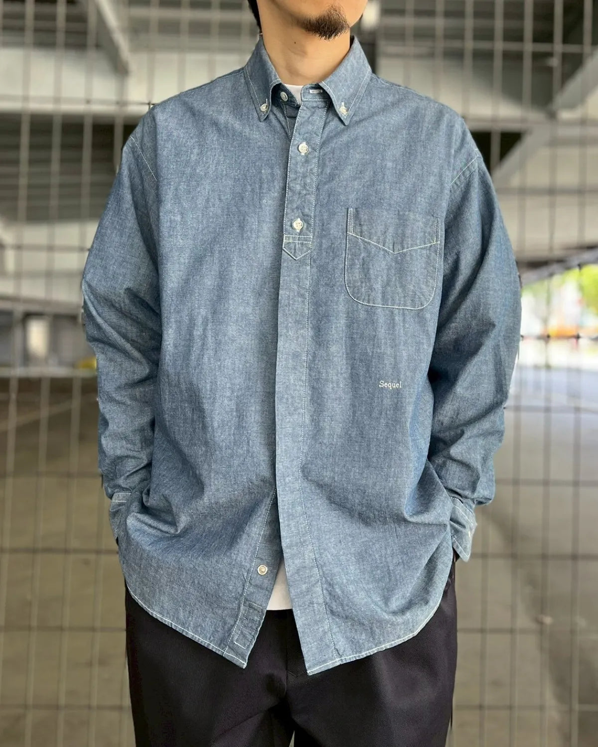 SEQUEL / CHAMBRAY LONG SLEEVE SHIRT (SQ-26SS-SH-01)