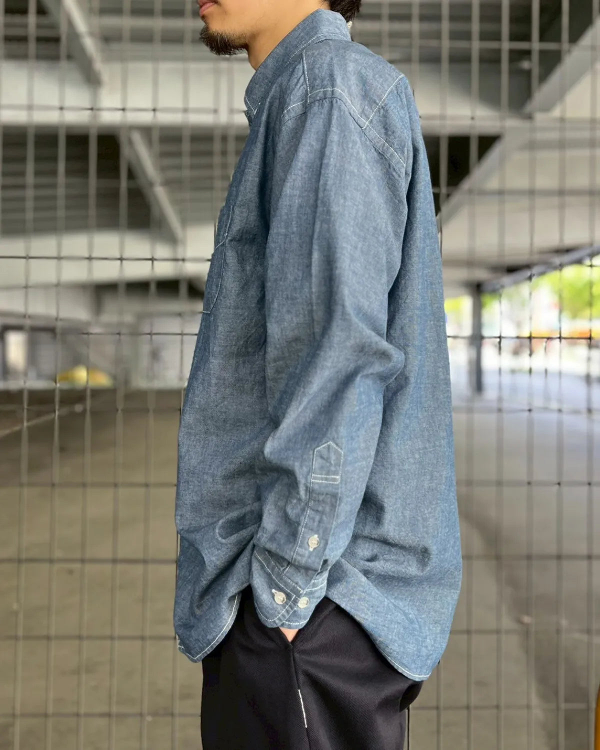 SEQUEL / CHAMBRAY LONG SLEEVE SHIRT (SQ-26SS-SH-01)