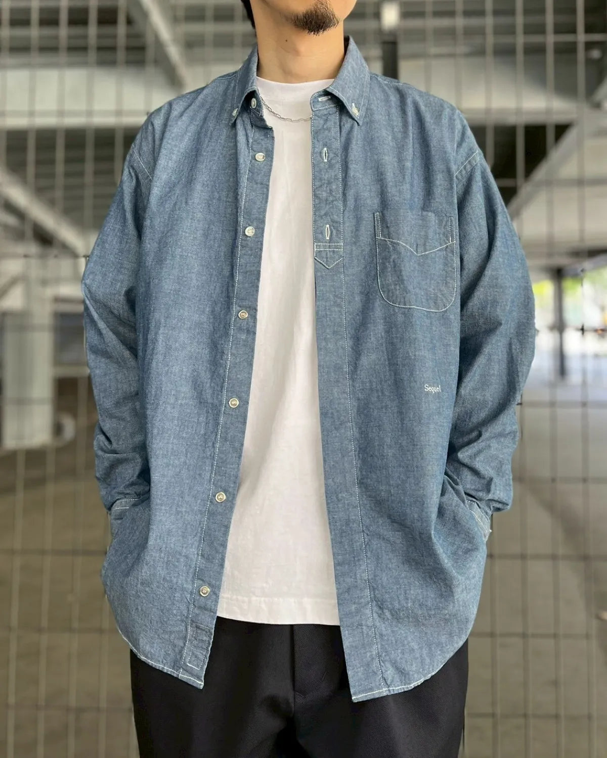 SEQUEL / CHAMBRAY LONG SLEEVE SHIRT (SQ-26SS-SH-01)