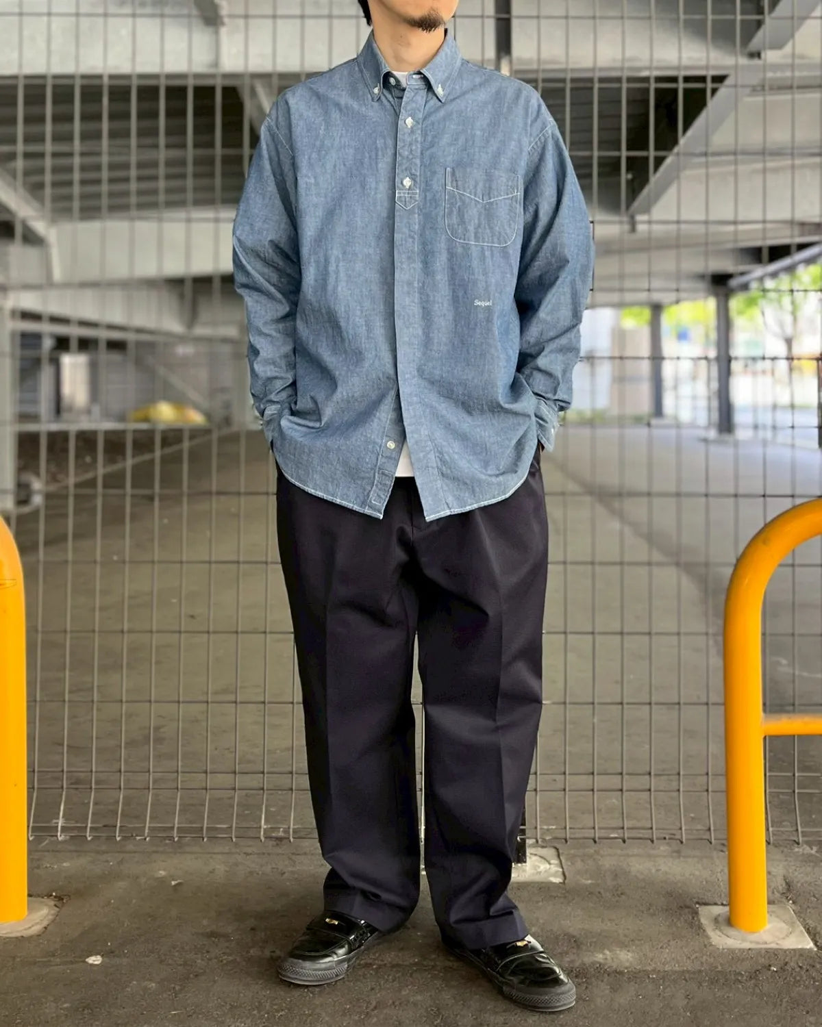SEQUEL / CHAMBRAY LONG SLEEVE SHIRT (SQ-26SS-SH-01)