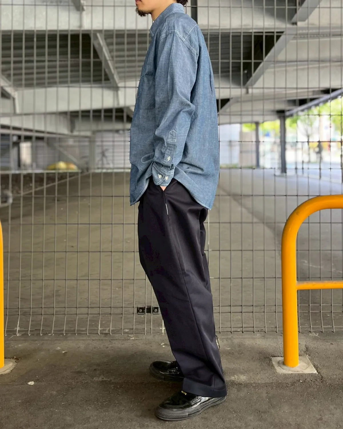 SEQUEL / CHAMBRAY LONG SLEEVE SHIRT (SQ-26SS-SH-01)