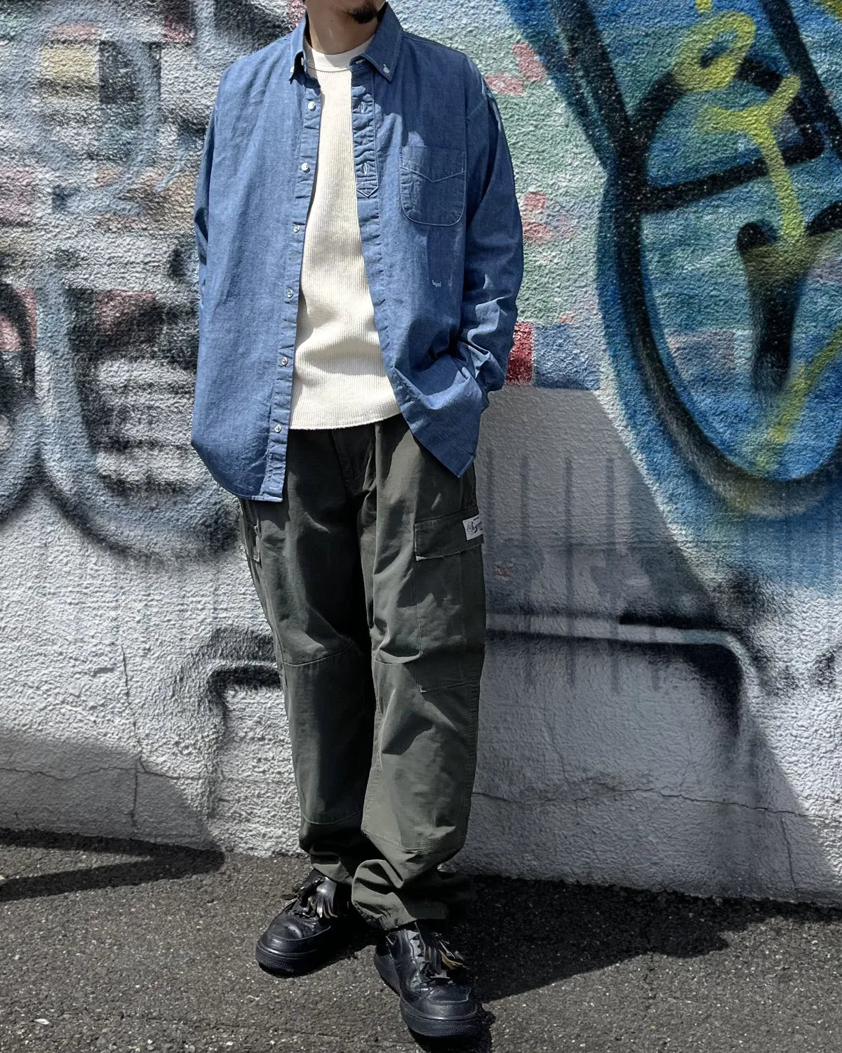 SEQUEL / CHAMBRAY LONG SLEEVE SHIRT (SQ-26SS-SH-01)