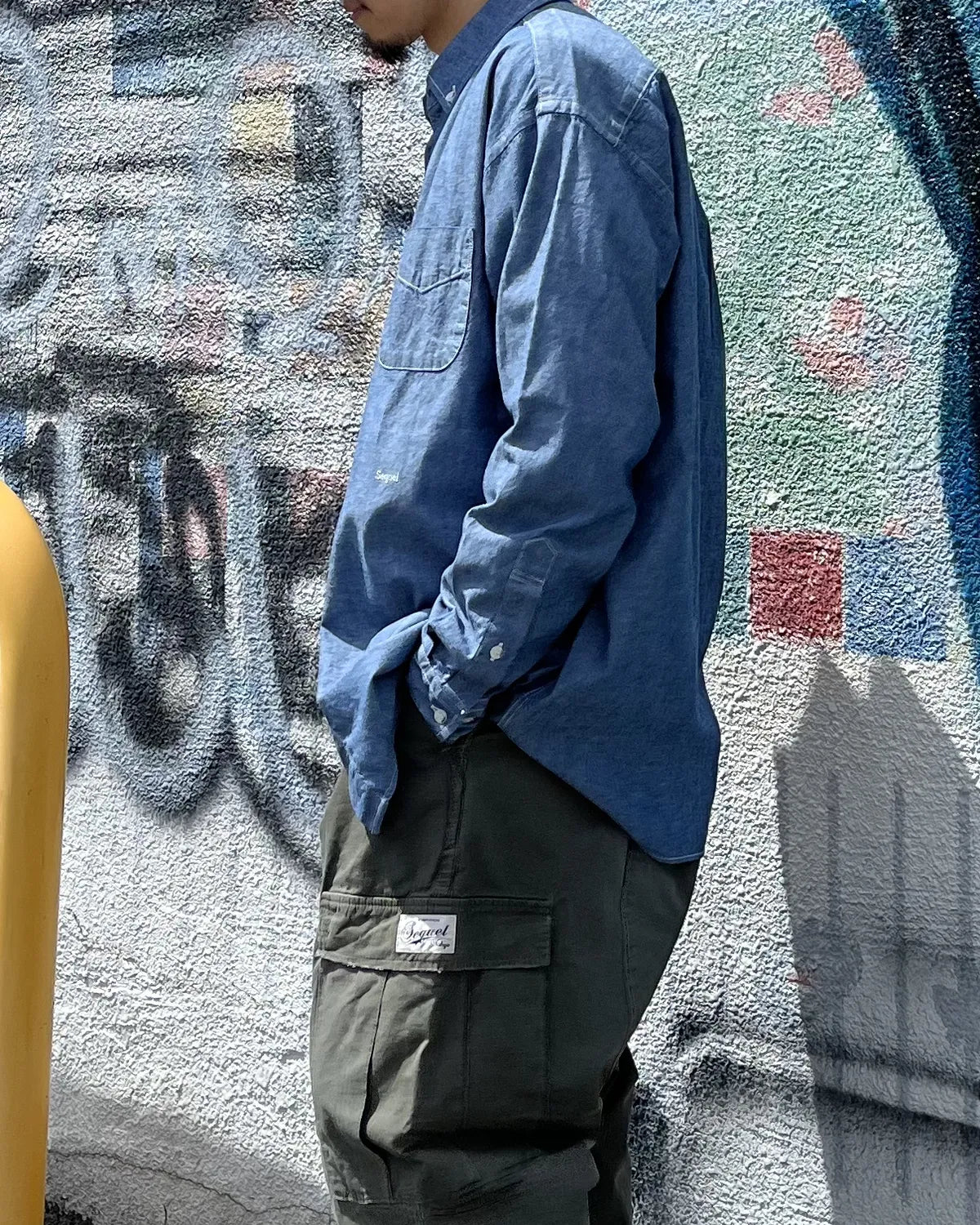 SEQUEL / CHAMBRAY LONG SLEEVE SHIRT (SQ-26SS-SH-01)