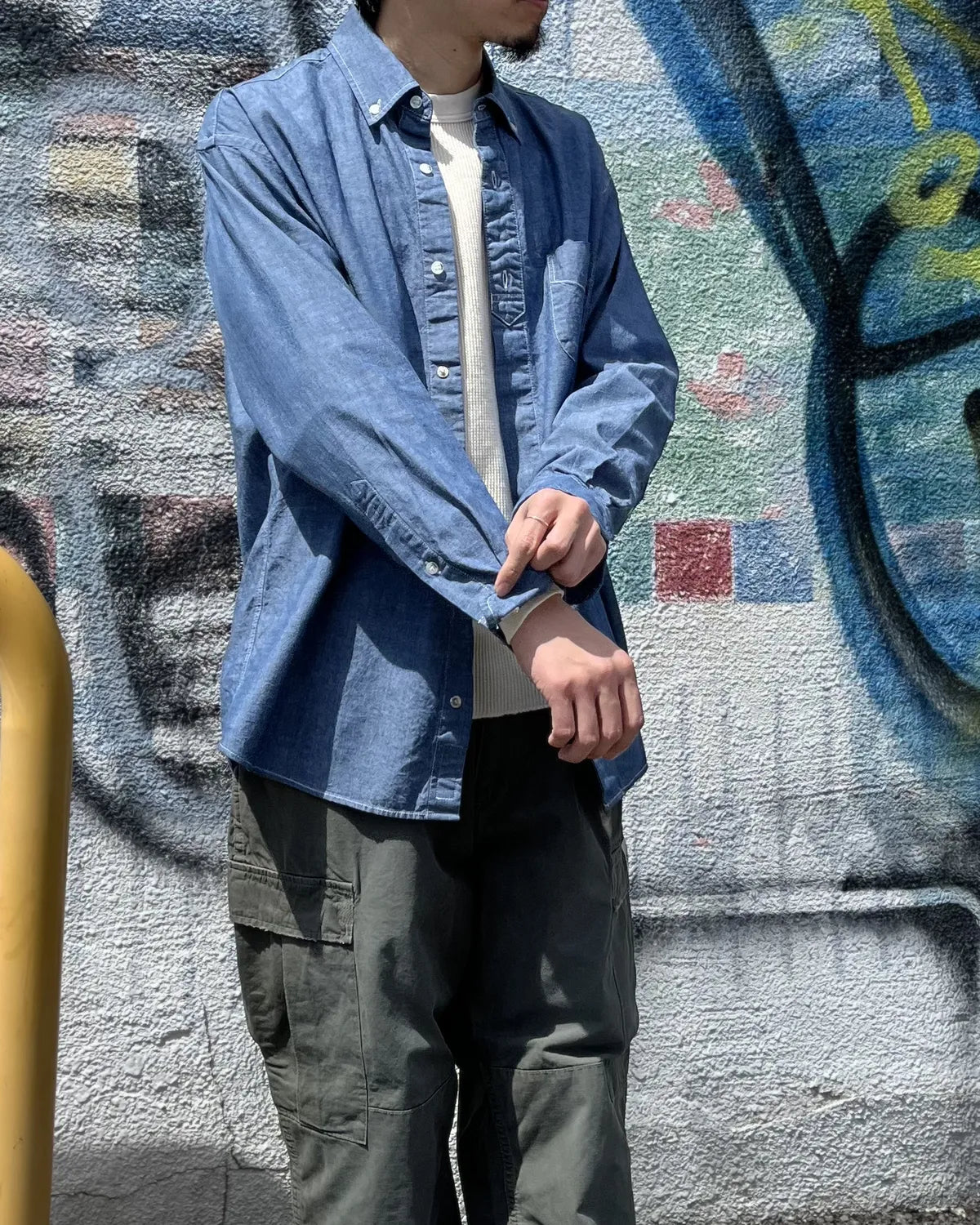 SEQUEL / CHAMBRAY LONG SLEEVE SHIRT (SQ-26SS-SH-01)