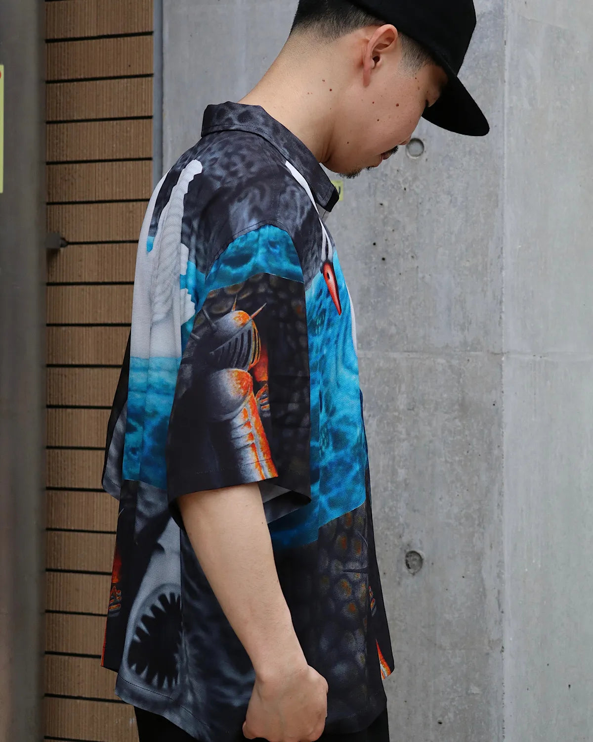 BRAIN DEAD / COPIA SHORT SLEEVE BUTTON DOWN SHIRT (T11004920SS26)