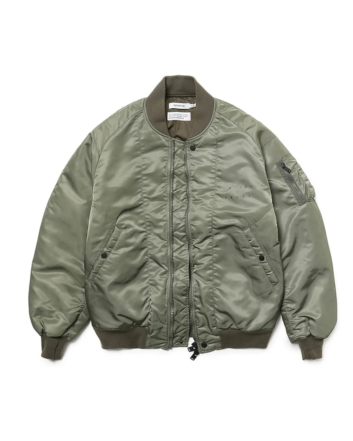 ARTIST PROOF®︎ / × FRGMT × nonnative TROOPER PUFF BLOUSON NYLON TWILL WITH WINDSTOPPER "lnnovaten" (NN-JU4753)