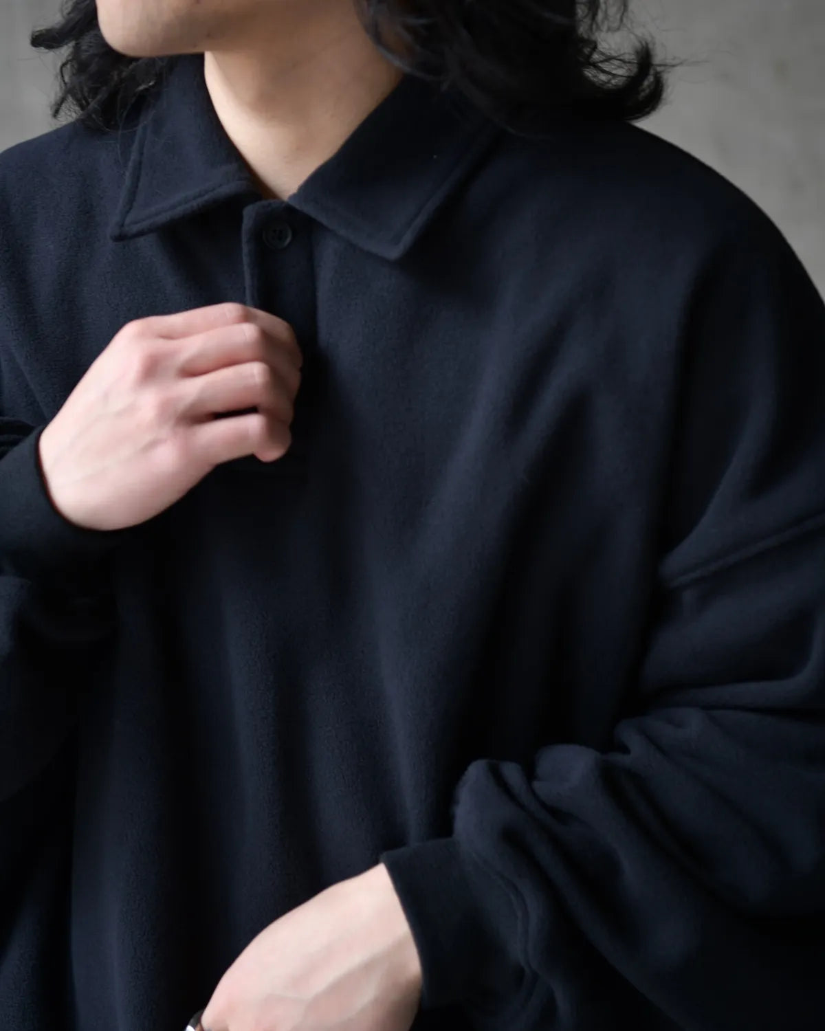 COOTIE PRODUCTIONS® / Fleece Sweat Polo Shirt (CTE-25A333)