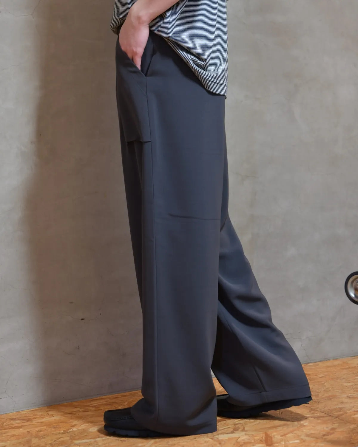 N.HOOLYWOOD COMPILE / PATCH POCKET WIDE TROUSERS (2261-PT23-011)