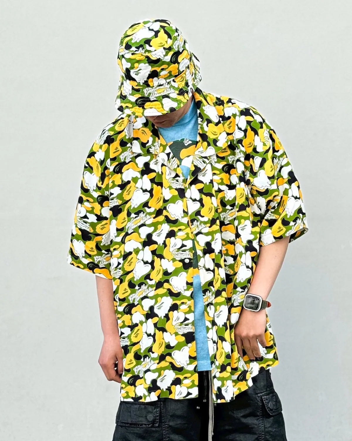 Emotionaly Unavailable × A BATHING APE®︎ / EU APE ALOHA SHIRT (EU-MK8-0000-02)